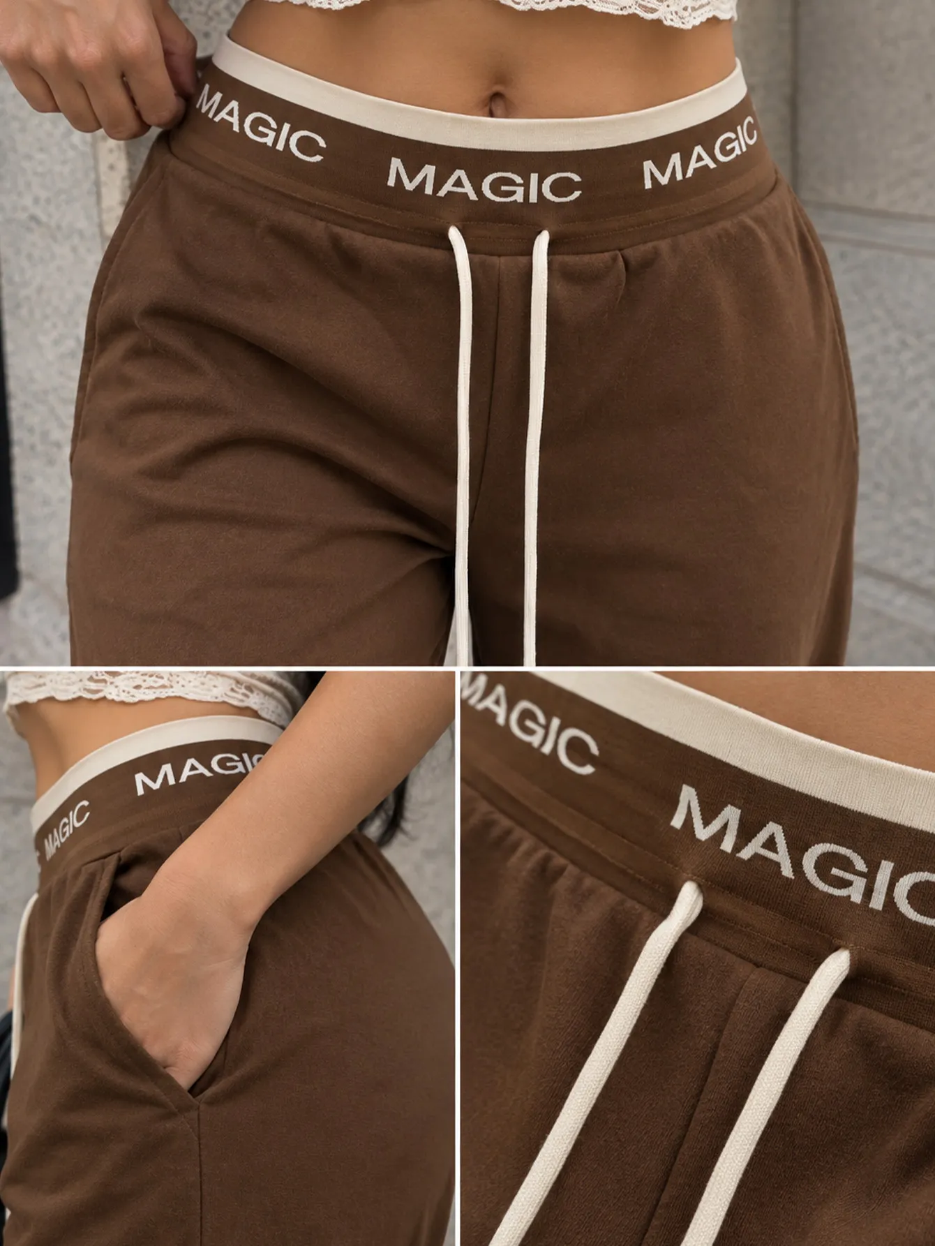 AD2648 Pantalón holgado con detalle en cintura 15819